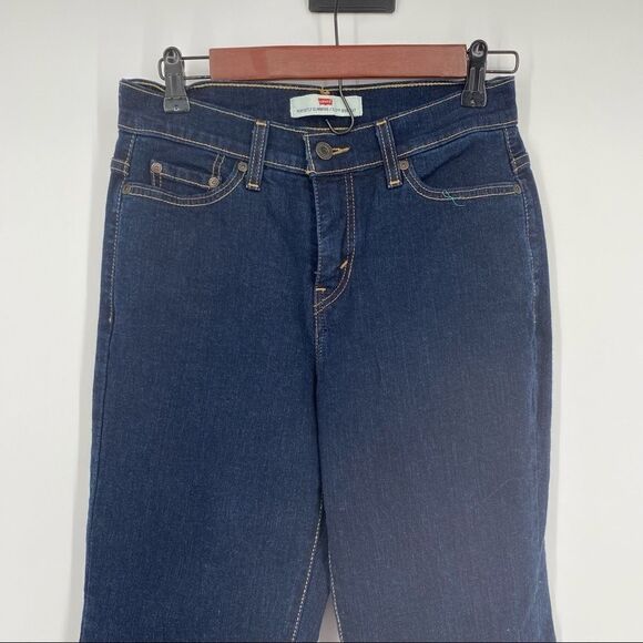 Levi's 515 Bootcut Perfectly Slimming Jeans Size 6 Short dark wash - Picture 3 of 8